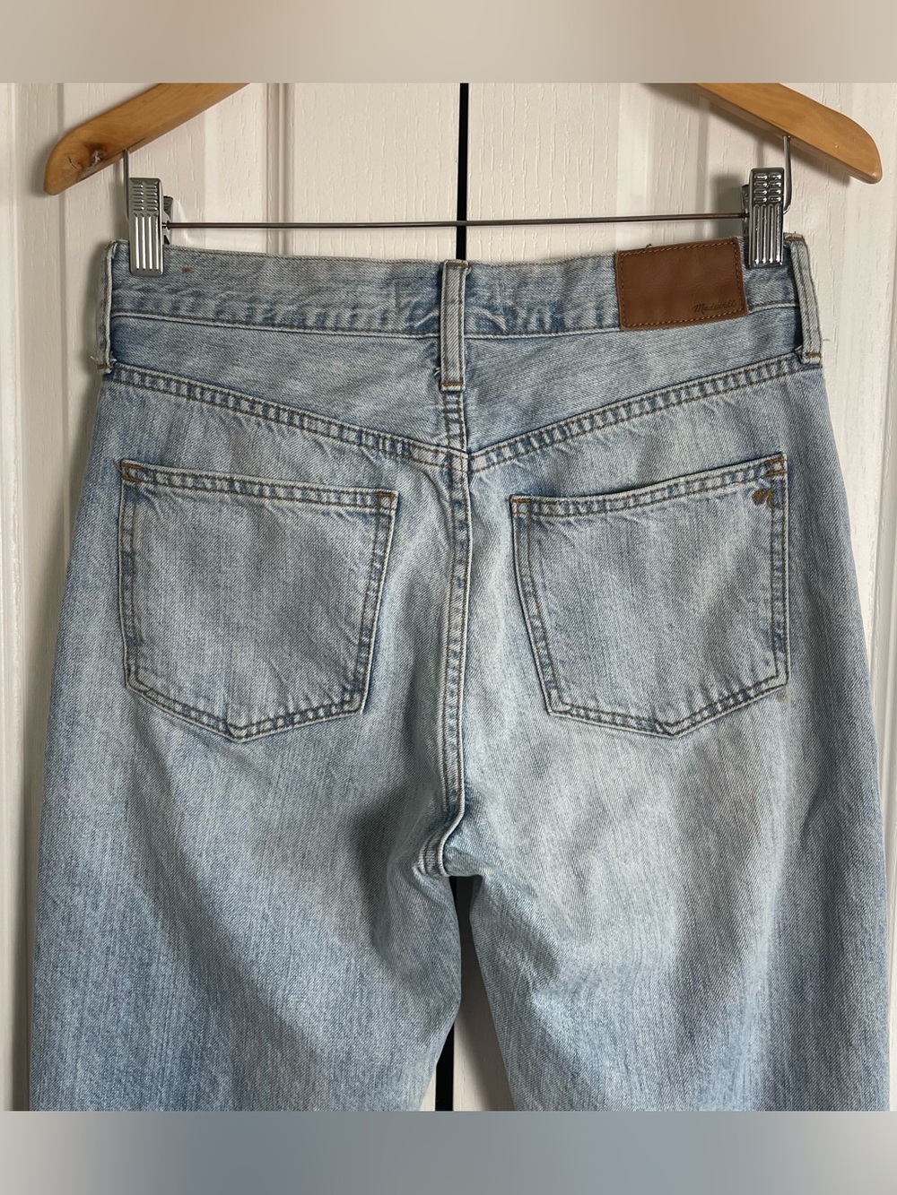 Madewell The Perfect Vintage Jeans Women’s 26 Blue Light Wash Distressed Casual - Picture 7 of 16